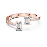 Ladies Ring DDLR-481@7 - Rose Gold - Image