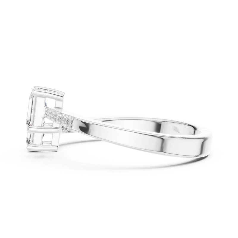 Ladies Ring DDLR-481@7 - White Gold - Image