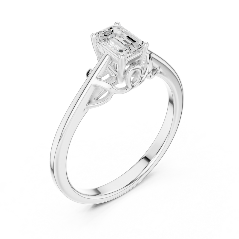 Ladies Ring DDLR-483@7 - White Gold - Image
