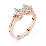 Ladies Ring DDLR-484@7 - Rose Gold - Image