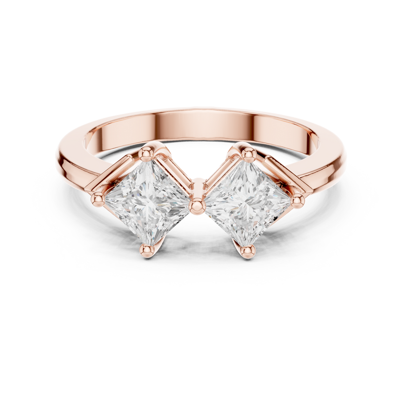 Ladies Ring DDLR-484@7 - Rose Gold - Image