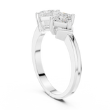 Ladies Ring DDLR-484@7 - White Gold - Image