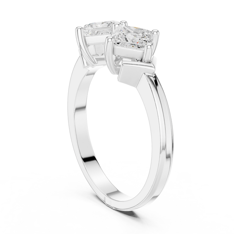 Ladies Ring DDLR-484@7 - White Gold - Image