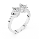 Ladies Ring DDLR-484@7 - White Gold - Image