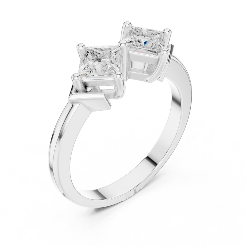 Ladies Ring DDLR-484@7 - White Gold - Image