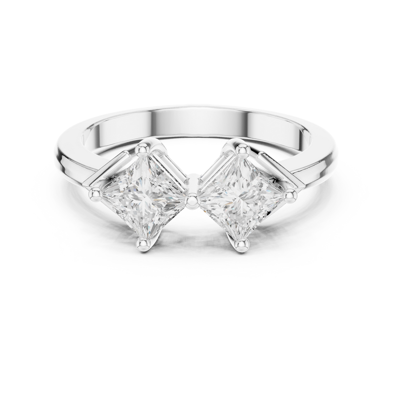Ladies Ring DDLR-484@7 - White Gold - Image