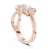 Ladies Ring DDLR-485@7 - Rose Gold - Image