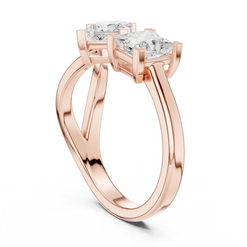 Ladies Ring DDLR-485@7 - Rose Gold - Image
