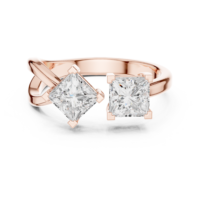 Ladies Ring DDLR-485@7 - Rose Gold - Image