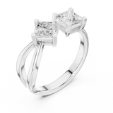 Ladies Ring DDLR-485@7 - White Gold - Image