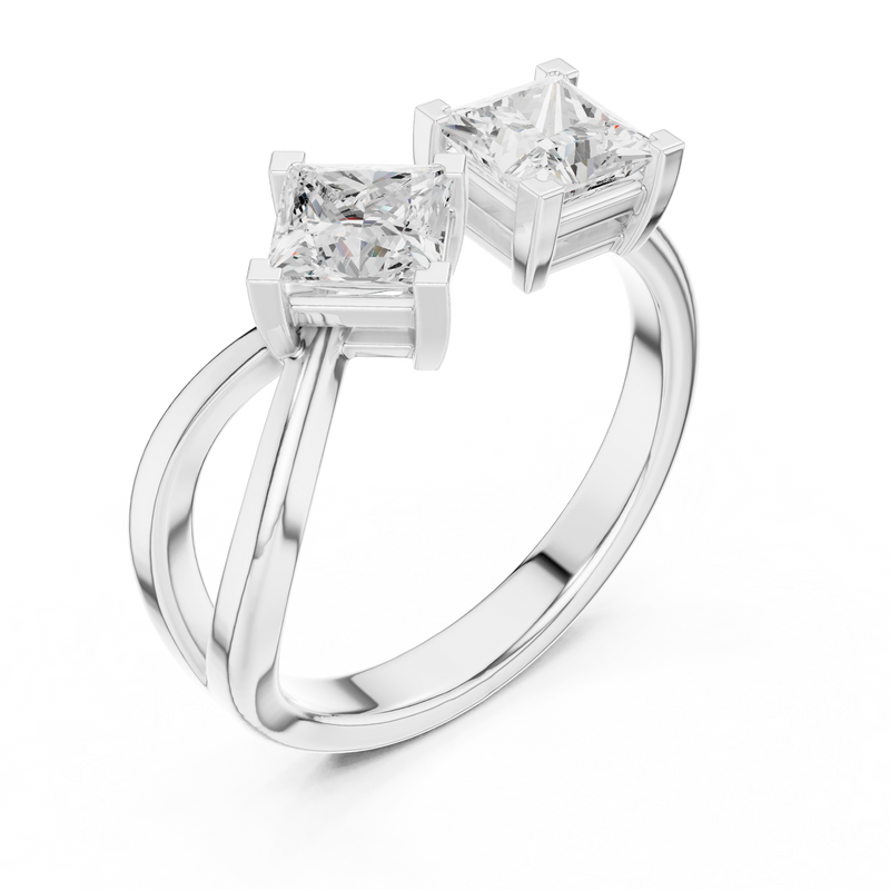 Ladies Ring DDLR-485@7 - White Gold - Image