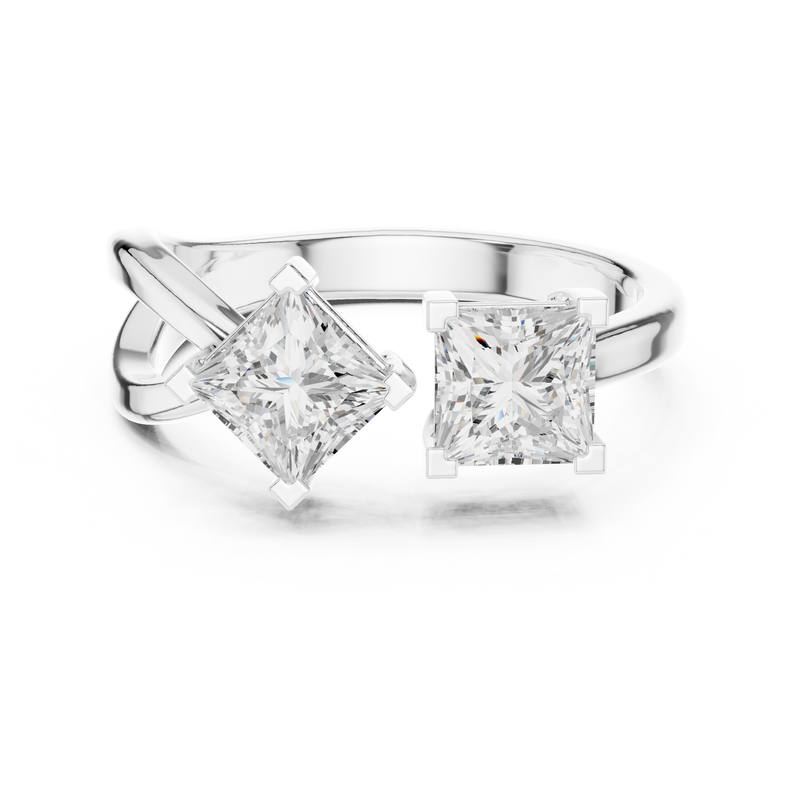 Ladies Ring DDLR-485@7 - White Gold - Image