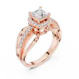 Ladies Ring DDLR-486@7 - Rose Gold - Image