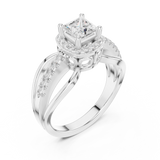 Ladies Ring DDLR-486@7 - White Gold - Image