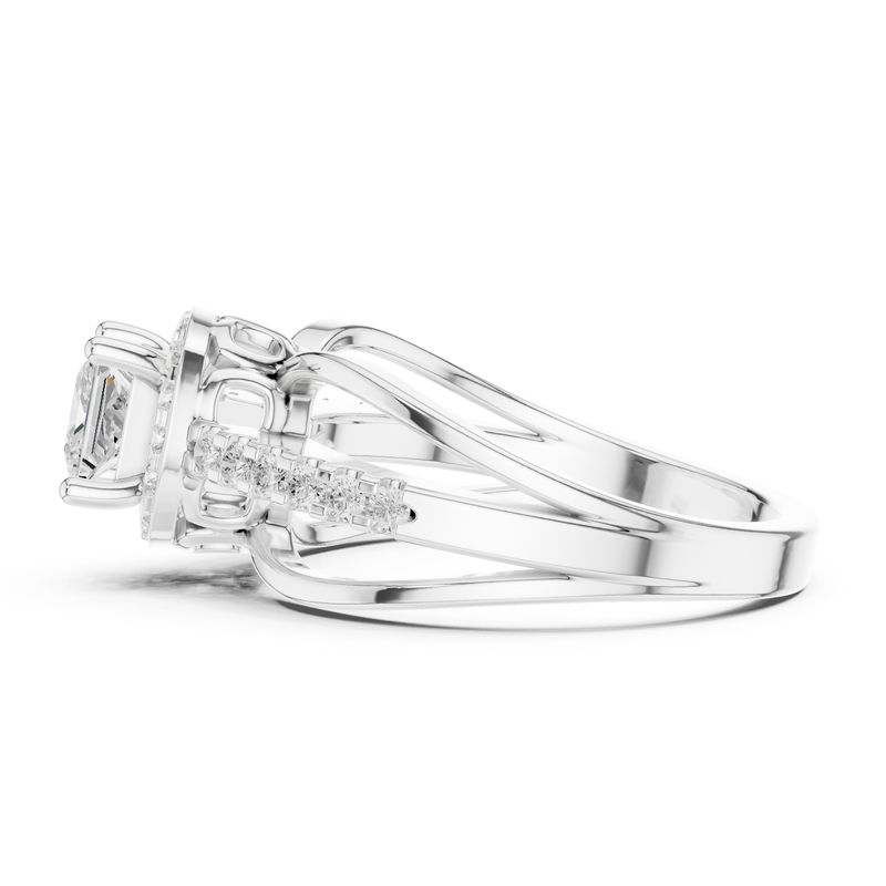 Ladies Ring DDLR-486@7 - White Gold - Image