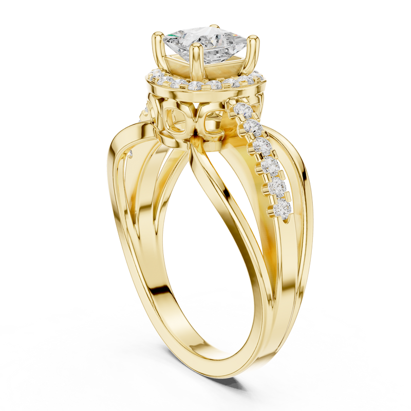 Ladies Ring DDLR-486@7 - Yellow Gold - Image