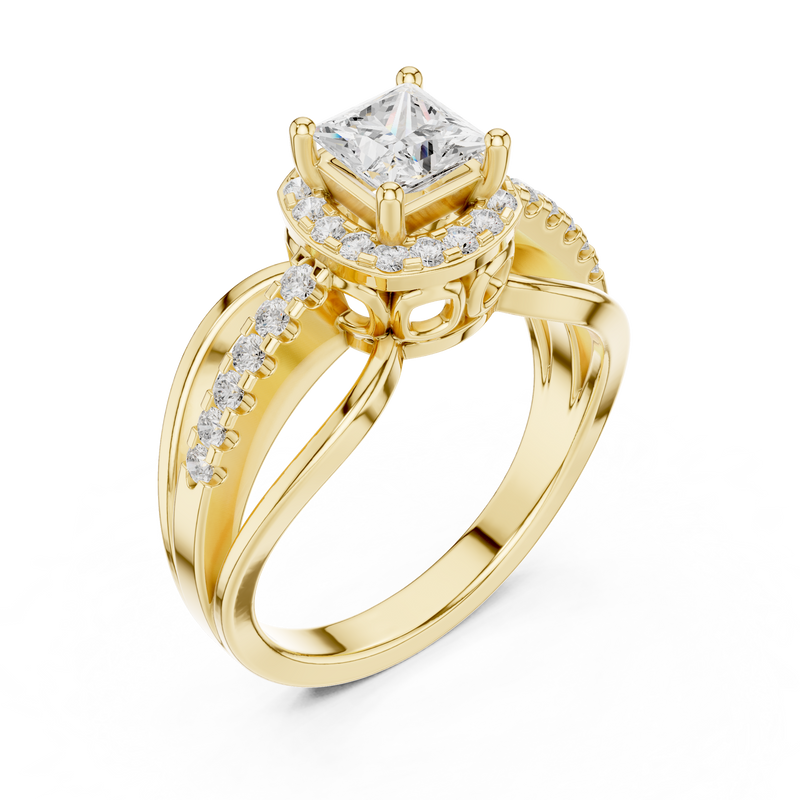 Ladies Ring DDLR-486@7 - Yellow Gold - Image