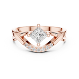 Ladies Ring DDLR-487@7 - Rose Gold - Image