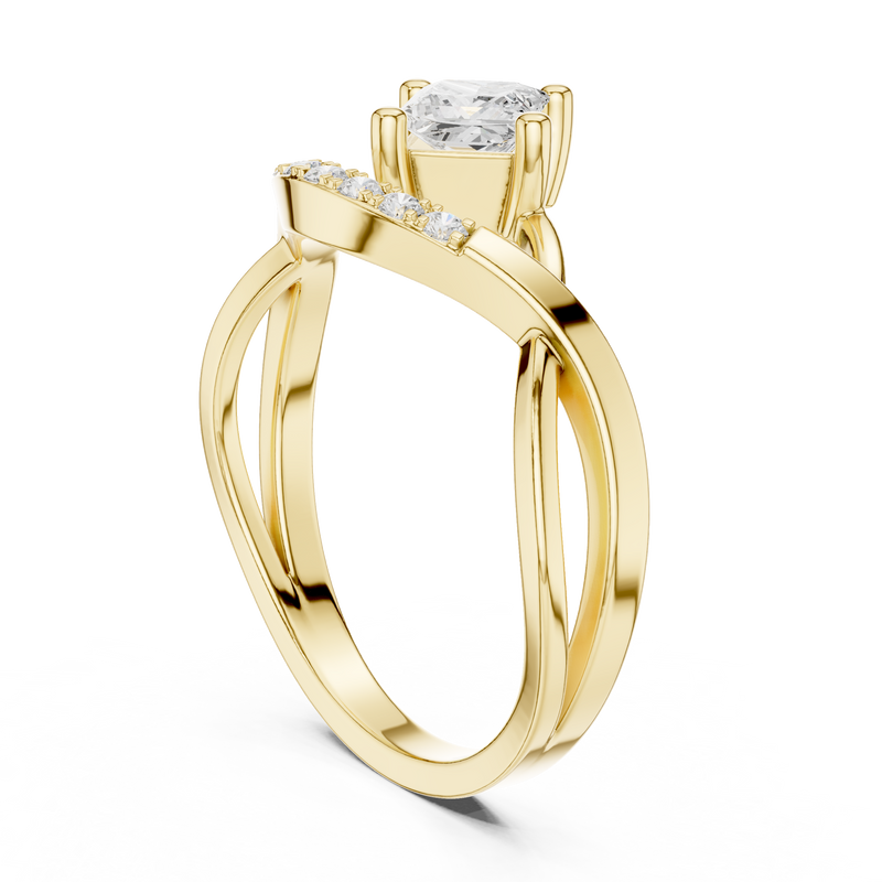 Ladies Ring DDLR-487@7 - Yellow Gold - Image
