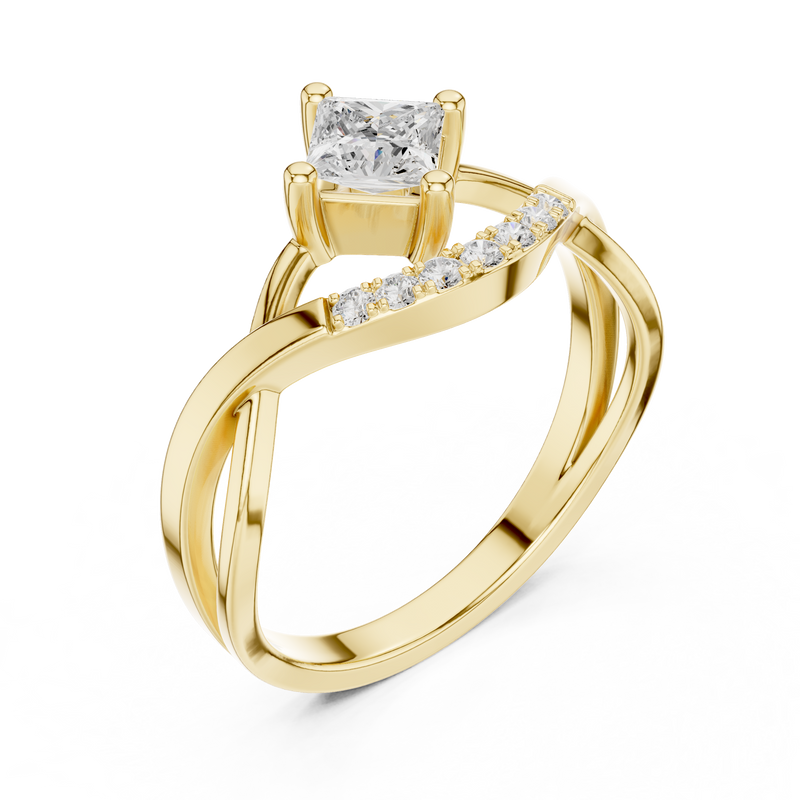 Ladies Ring DDLR-487@7 - Yellow Gold - Image