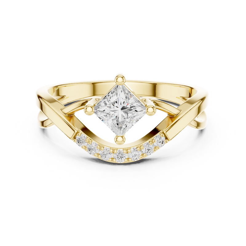 Ladies Ring DDLR-487@7 - Yellow Gold - Image