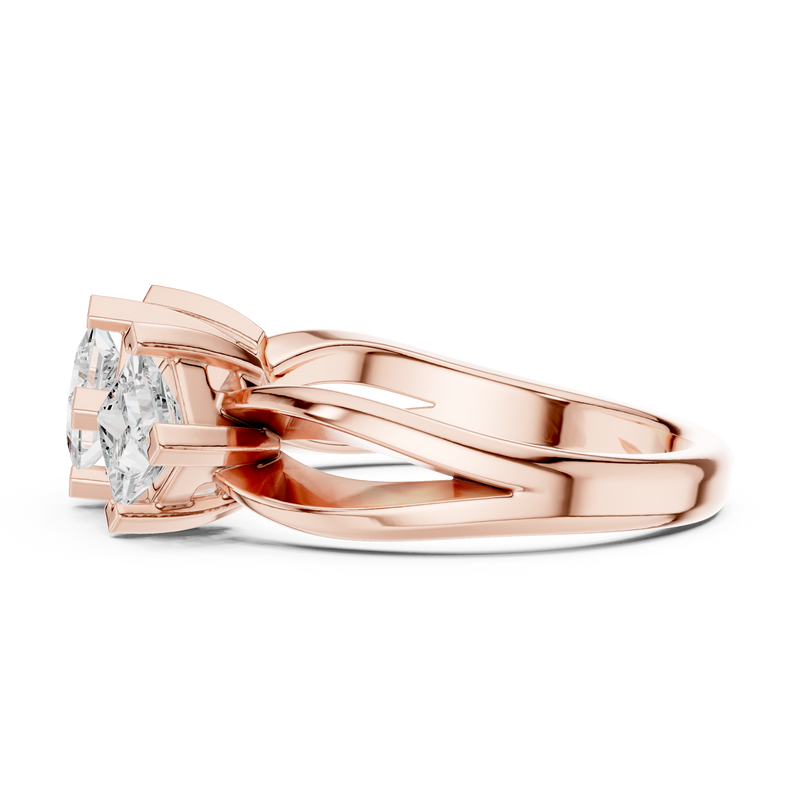 Ladies Ring DDLR-488@7 - Rose Gold - Image