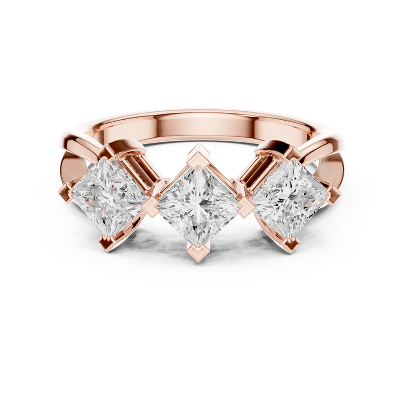 Ladies Ring DDLR-488@7 - Rose Gold - Image