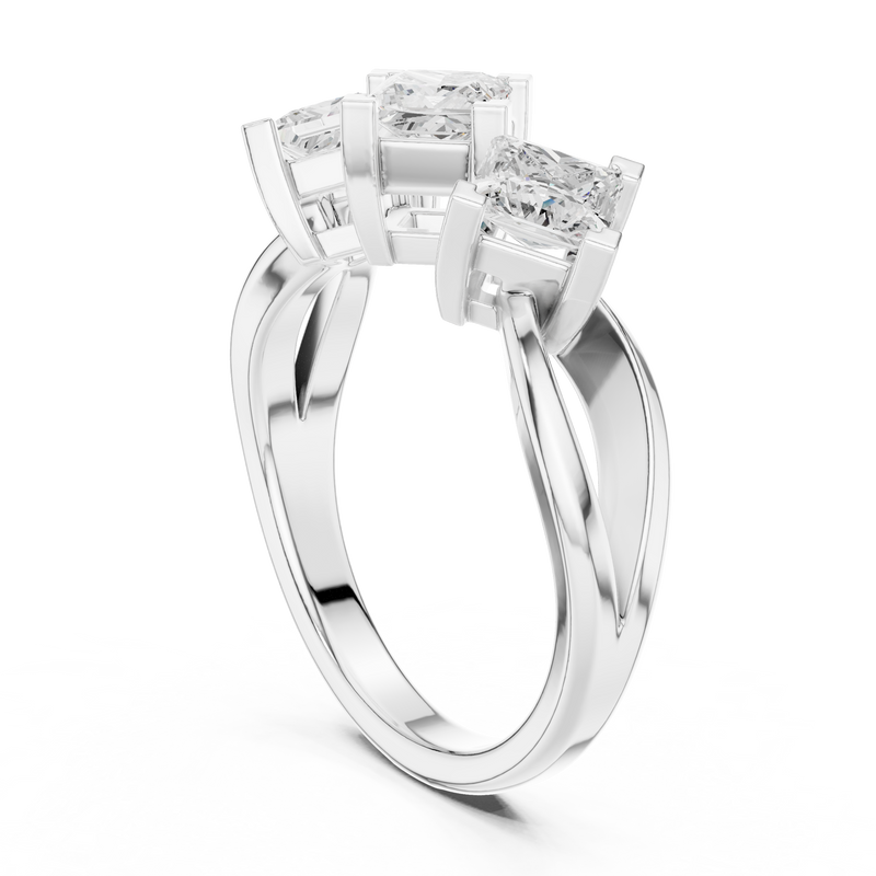 Ladies Ring DDLR-488@7 - White Gold - Image