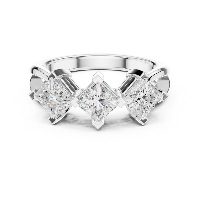 Ladies Ring DDLR-488@7 - White Gold - Image
