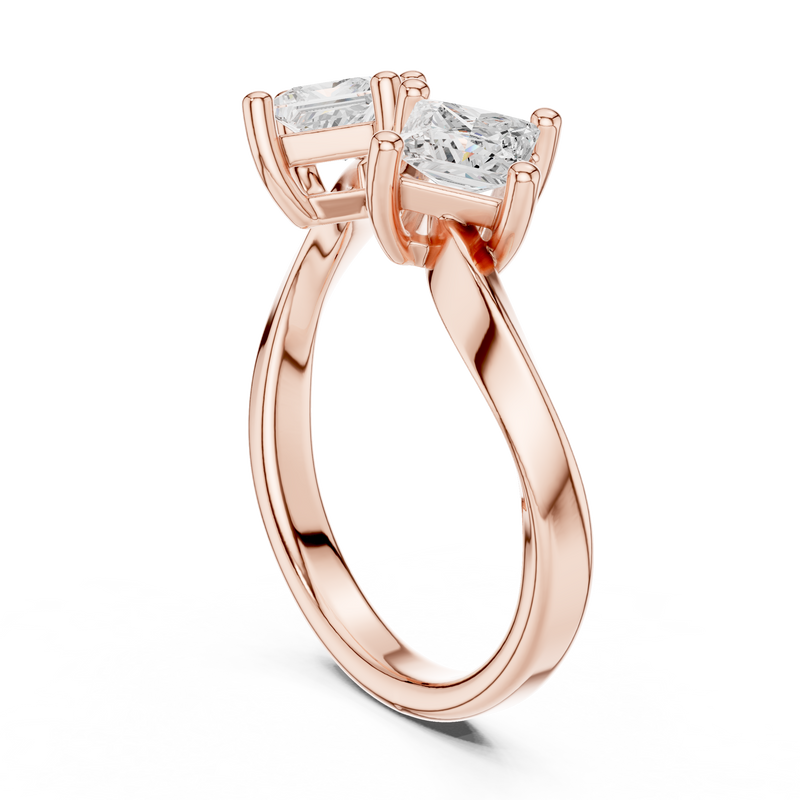 Ladies Ring DDLR-489@7 - Rose Gold - Image