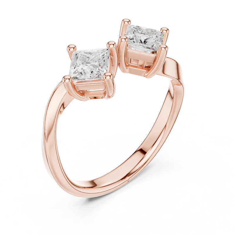 Ladies Ring DDLR-489@7 - Rose Gold - Image