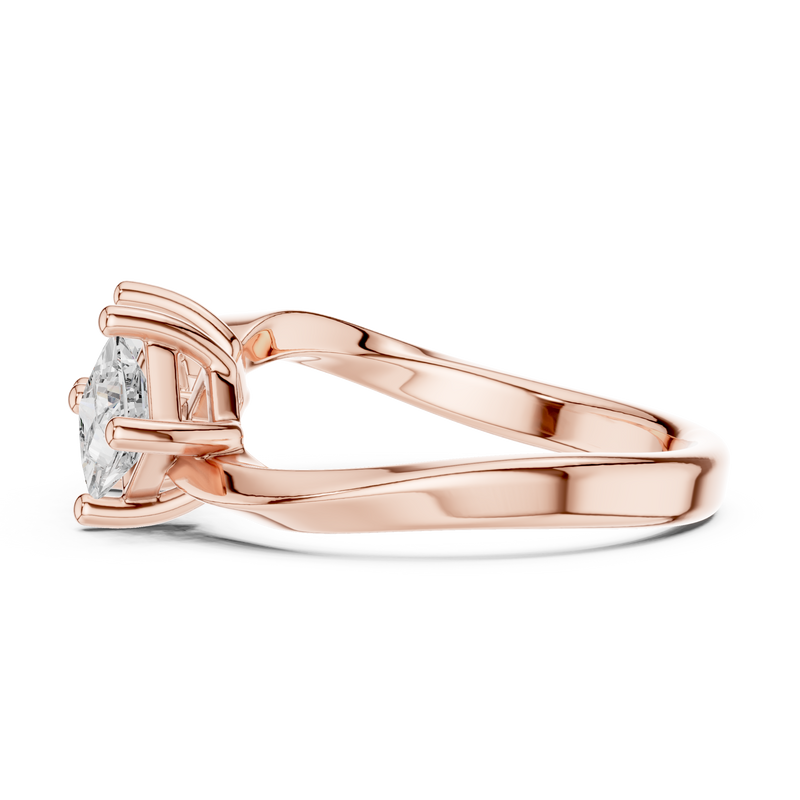 Ladies Ring DDLR-489@7 - Rose Gold - Image