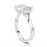 Ladies Ring DDLR-489@7 - White Gold - Image