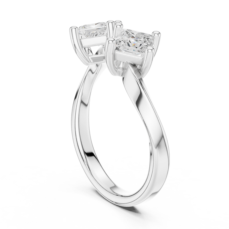 Ladies Ring DDLR-489@7 - White Gold - Image