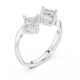 Ladies Ring DDLR-489@7 - White Gold - Image