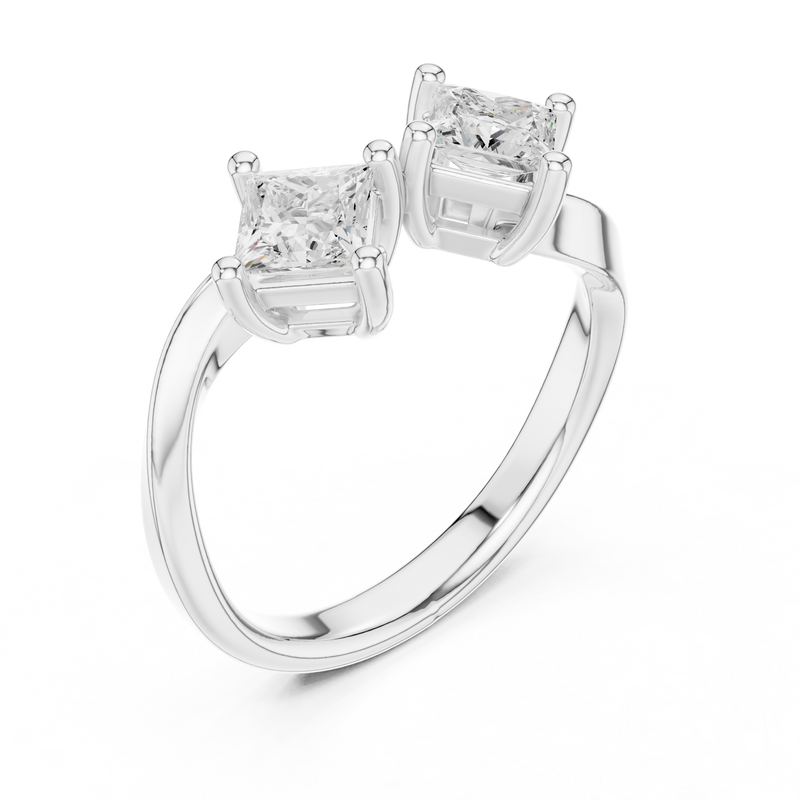 Ladies Ring DDLR-489@7 - White Gold - Image