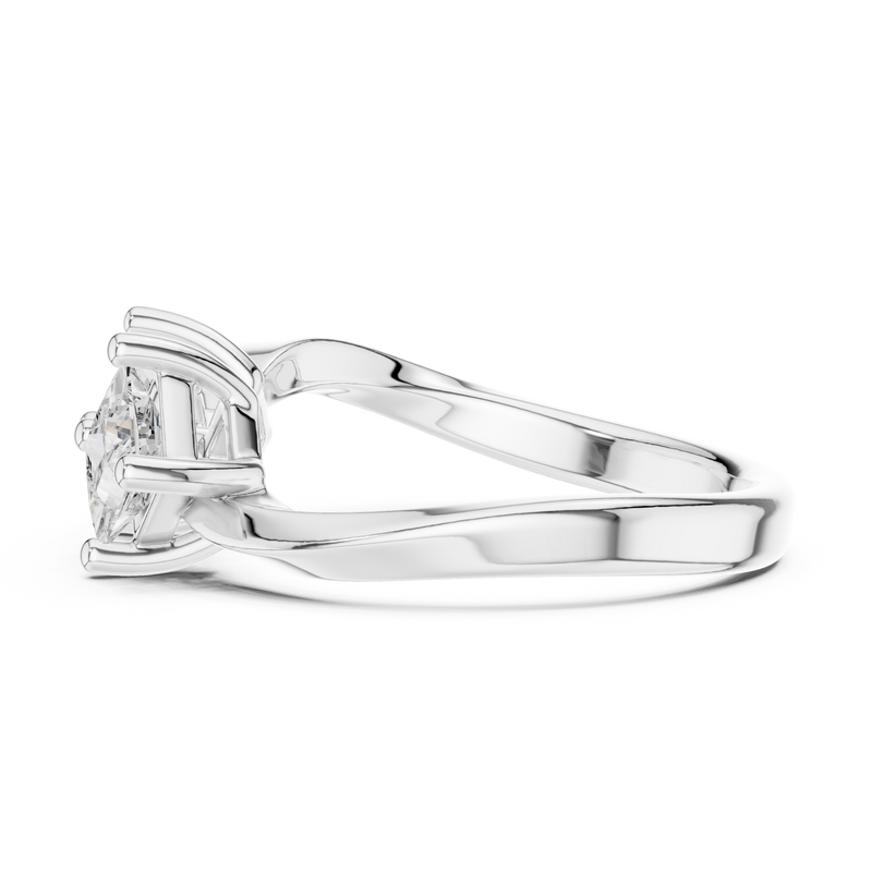 Ladies Ring DDLR-489@7 - White Gold - Image