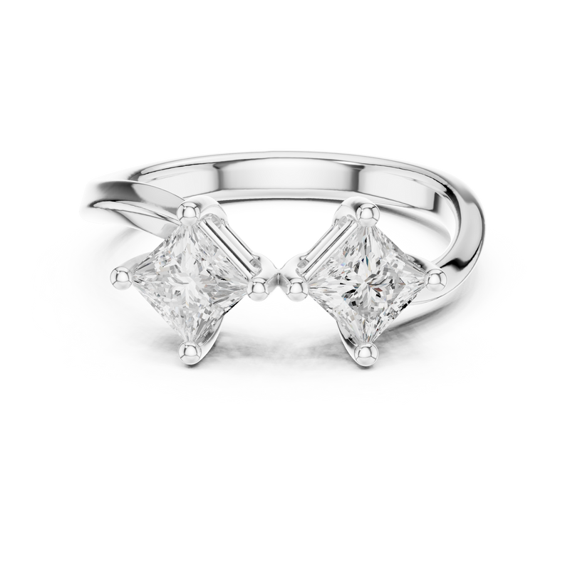 Ladies Ring DDLR-489@7 - White Gold - Image