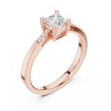 Ladies Ring DDLR-491@7 - Rose Gold - Image
