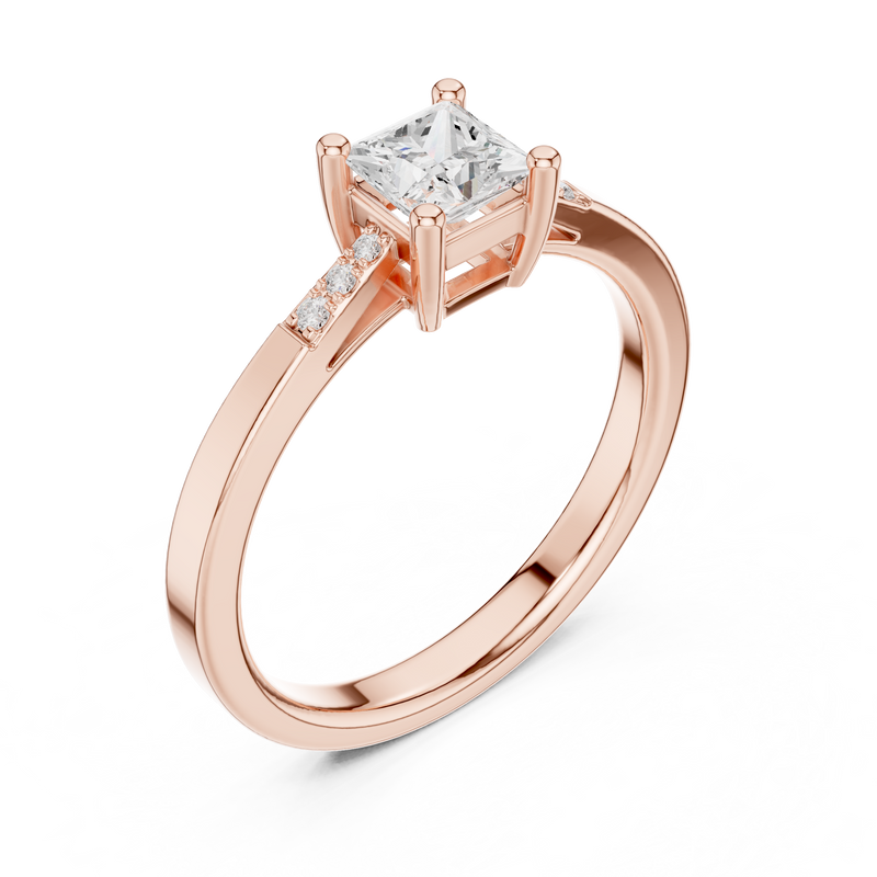 Ladies Ring DDLR-491@7 - Rose Gold - Image