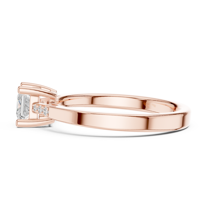 Ladies Ring DDLR-491@7 - Rose Gold - Image
