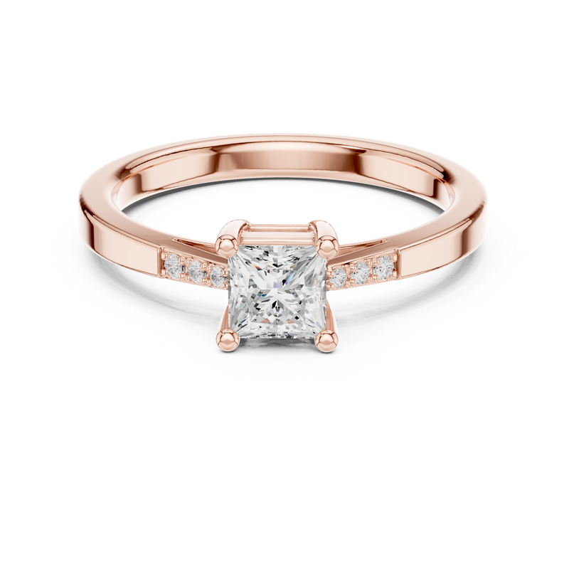 Ladies Ring DDLR-491@7 - Rose Gold - Image