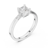 Ladies Ring DDLR-491@7 - White Gold - Image