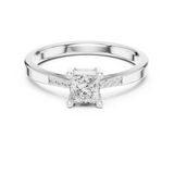 Ladies Ring DDLR-491@7 - White Gold - Image