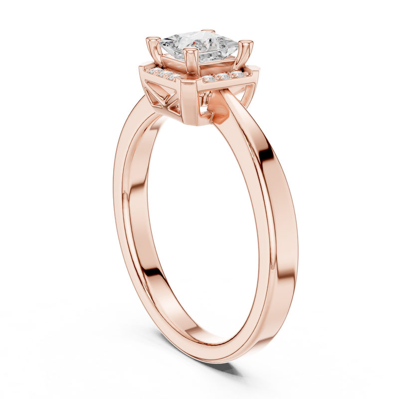 Ladies Ring DDLR-492@7 - Rose Gold - Image