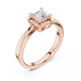 Ladies Ring DDLR-492@7 - Rose Gold - Image