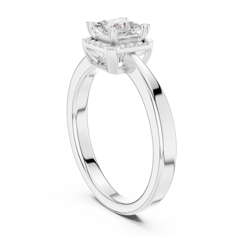 Ladies Ring DDLR-492@7 - White Gold - Image