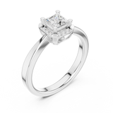 Ladies Ring DDLR-492@7 - White Gold - Image