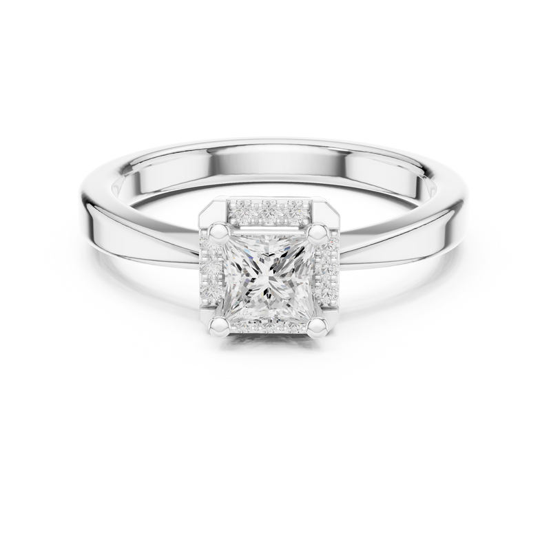 Ladies Ring DDLR-492@7 - White Gold - Image