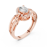 Ladies Ring DDLR-494@7 - Rose Gold - Image